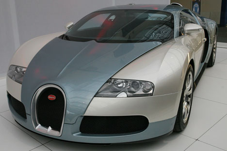 Den bomstærke Bugatti Veyron var også udstillet blandt de mange drømmebiler.
(Foto: Motorsporten.dk)